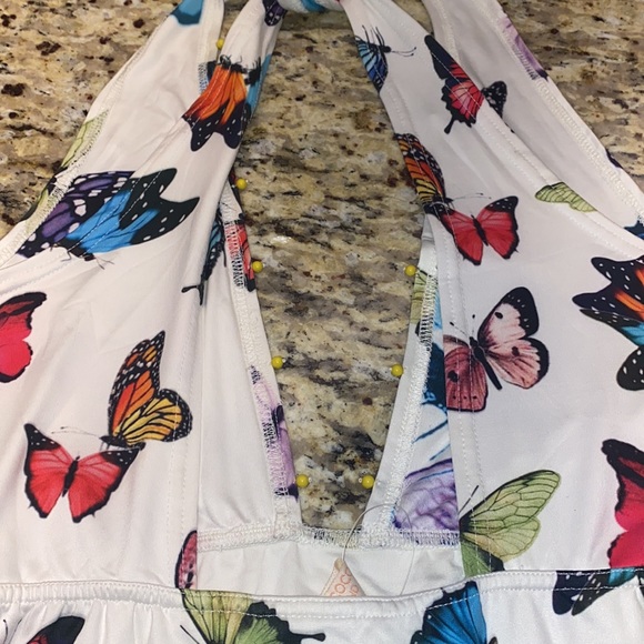 Rococo Sand Butterfly Beaded One Piece Swimsuit - Picture 6 of 8